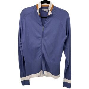 Vintage Nike Golf Full Zip Sweater Womens M Purple‎ Y2K Sporty Athleisure Preppy